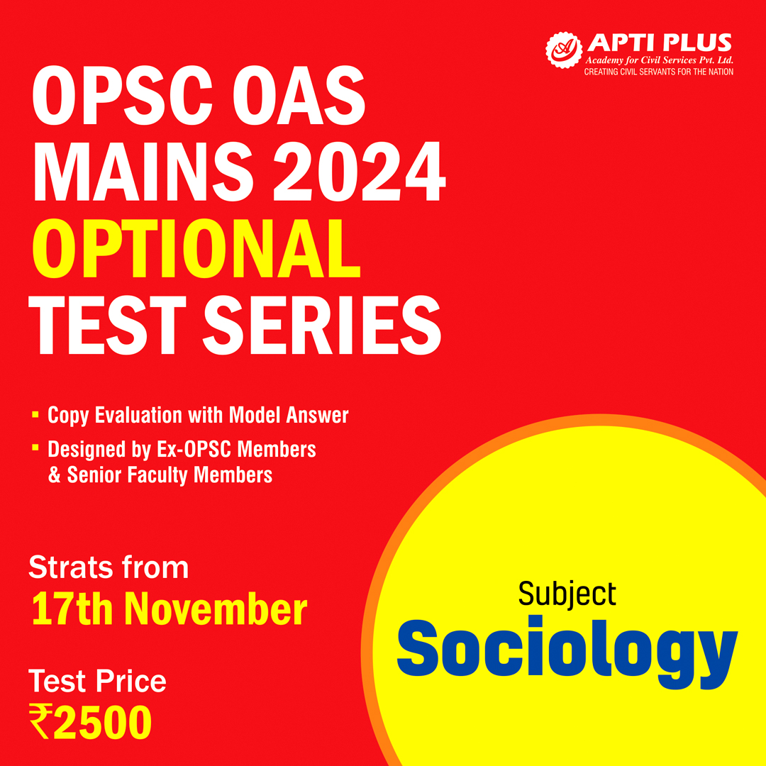 OAS SOCIOLOGY OPTIONAL TEST SERIES 2024