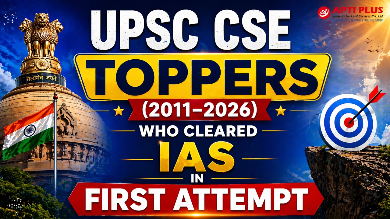 UPSC CSE TOPPERS (2011–2026) WHO CLEARED IAS IN FIRST ATTEMPT
