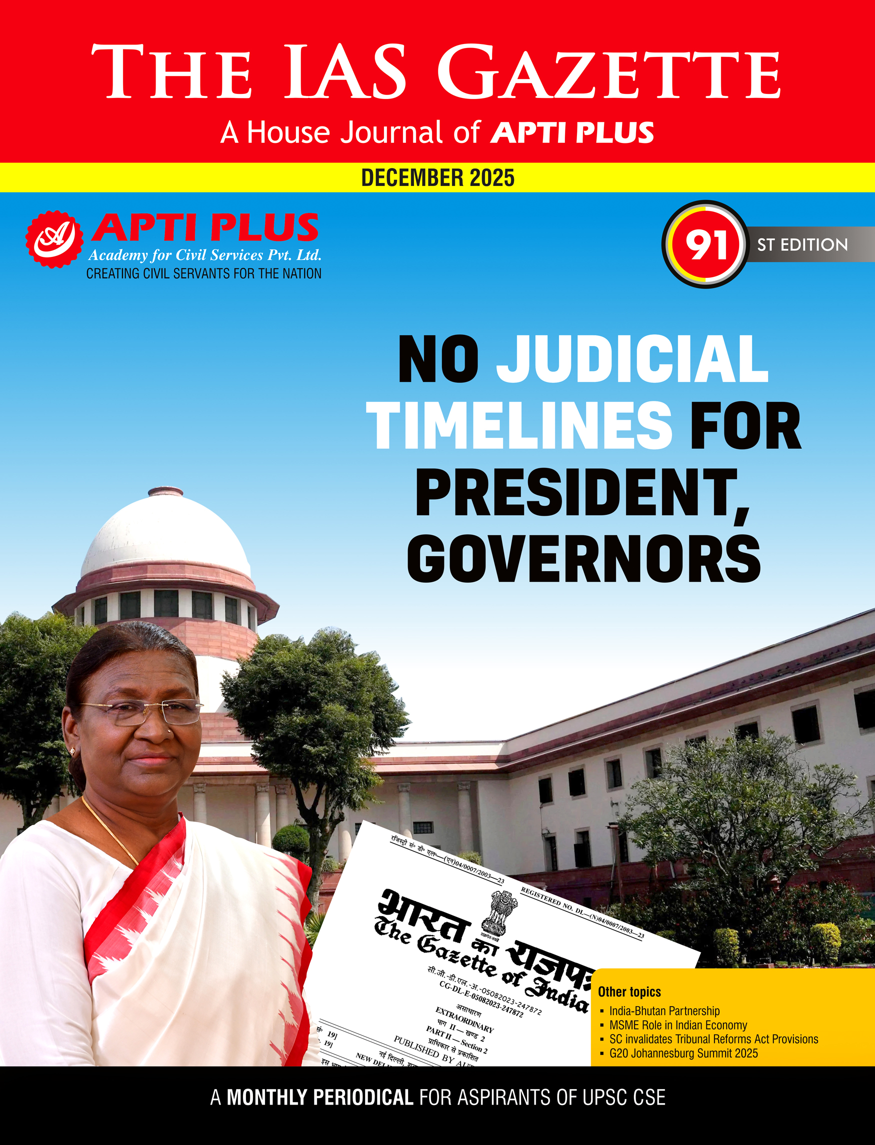 The IAS Gazette DECEMBER 2025