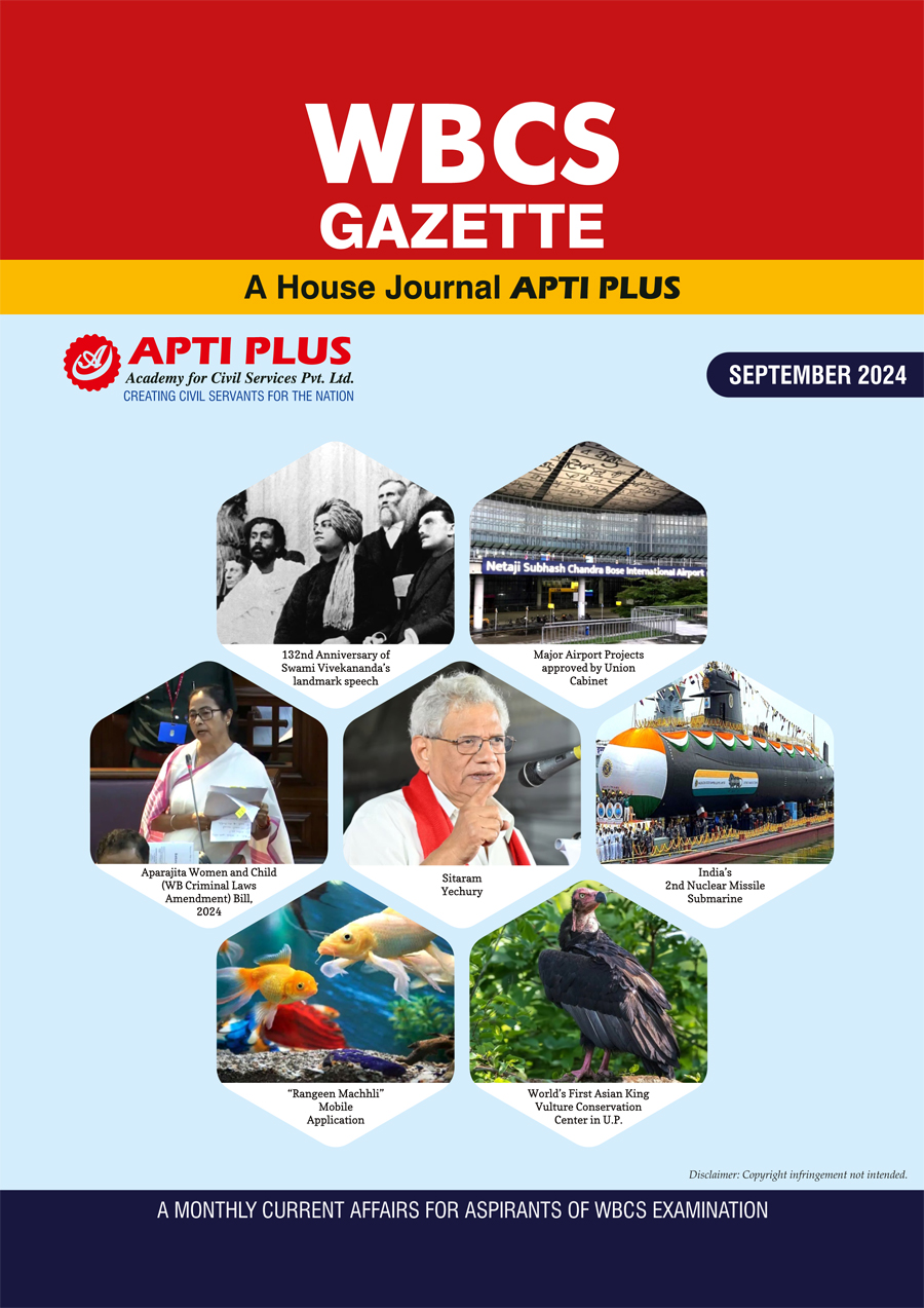 WBCS GAZETTE SEPTEMBER EDITION 2024