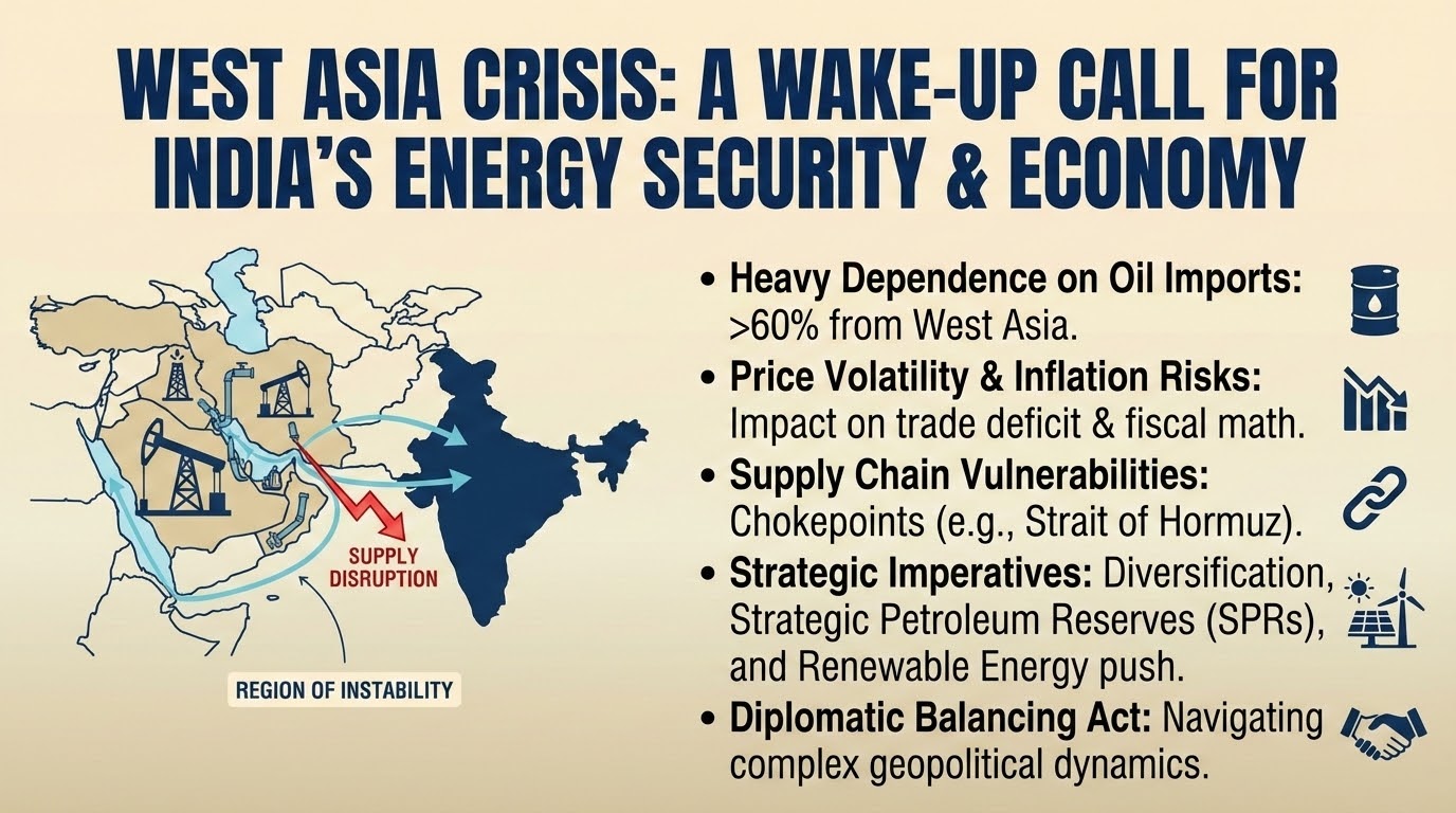 WEST ASIA CRISIS: A WAKE-UP CALL FOR INDIA'S ENERGY SECURITY & ECONOMY