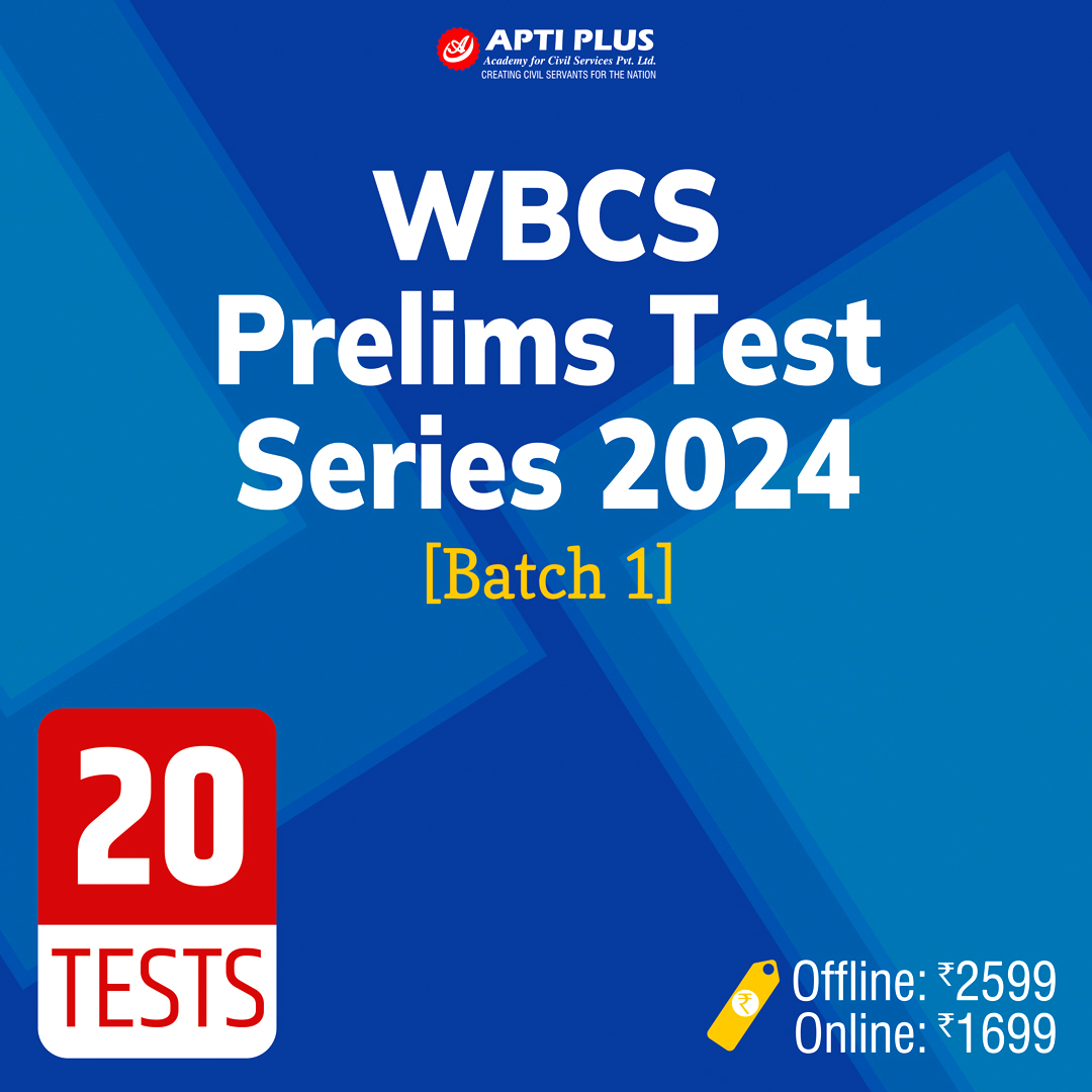 WBCS Prelims Test Series 2024(BATCH 1)